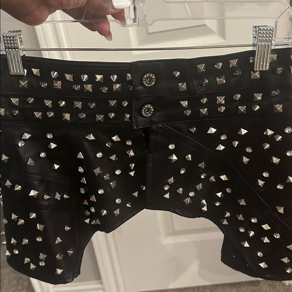 AKIRA Black Studded Mini Skirt - Picture 5 of 5